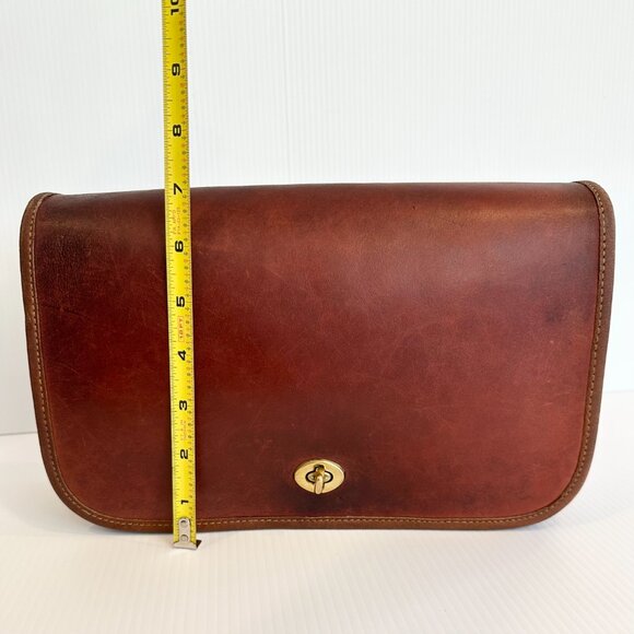 Vintage COACH Convertible Clutch Bag New York City British Tan 70/80s - Picture 7 of 16